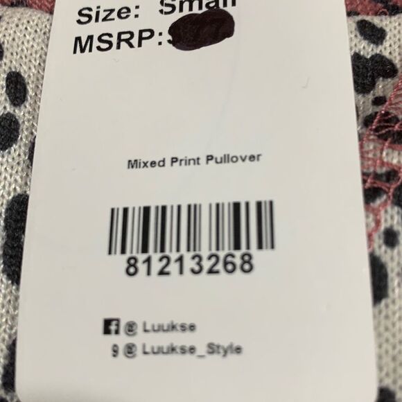 Luukse | Long Sleeve Women’s Striped Pink White Long Sleeve Tunic Shirt Blouse - Picture 5 of 5